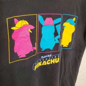 Detective Pikachu Men's T-Shirt Pokémon Black M